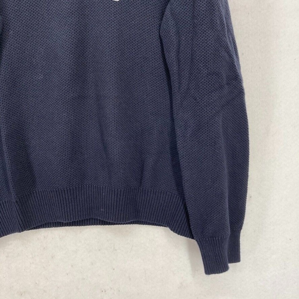 Tommy‎ Hilfiger Shawl Collar Pullover Sweater Mens 2XL Blue Long Sleeve Preppy - Picture 3 of 13